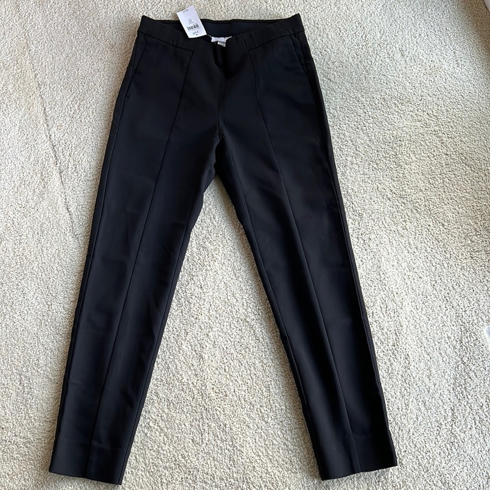 J.Jill Black Essential Cotton Stretch Pants NWT